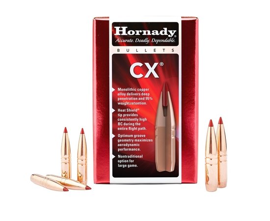 Пуля Hornady CX кал. 30 масса 180 гр (11,66 г). 50шт (301934)