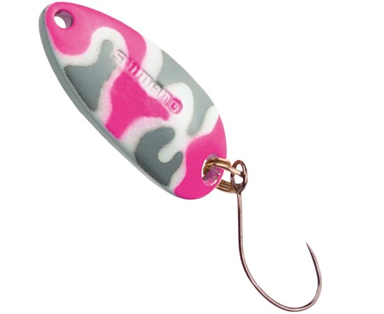 Блешня Shimano Cardiff Roll Swimmer Camo Edition 3.5g #22T Military Pink (5VTRC35R22), Колір: Рожевий/Сірий, Вага: 3.5 г