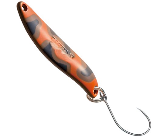 Блешня Shimano Cardiff Slim Swimmer CE Camo Edition 2.0g #23T Brown Orange Camo (5VTRA20R23), Колір: Помаранчевий/Коричневий, Вага: 2 г