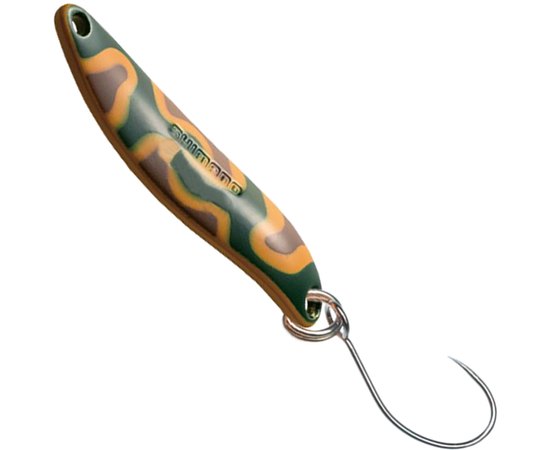 Блесна Shimano Cardiff Slim Swimmer CE Camo Edition 3.6g #24T Mustard Green Camo (5VTRA36R24), Цвет: Оранжевый/Зелёный, Вес : 3.6 г