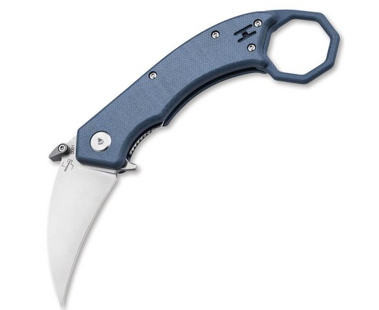 Нож-керамбит Boker Plus HEL Karambit Grey 01BO516, Цвет : Серый, Покрытие клинка: Satin