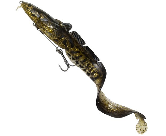 Силикон Savage Gear 3D Burbot Shallow SS 250mm 70.0g Gold Burbot UV (поштучно) 63849, Цвет : Gold