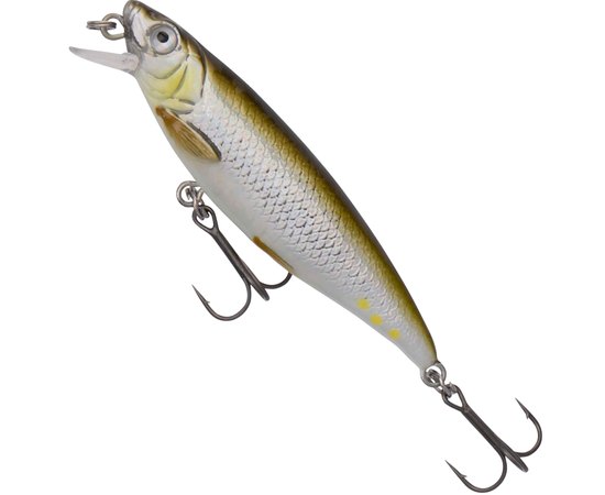 Воблер Savage Gear 3D Twitch Minnow SS 80mm 8.5g 02-Green Silver Ayu (57378), Цвет : 02