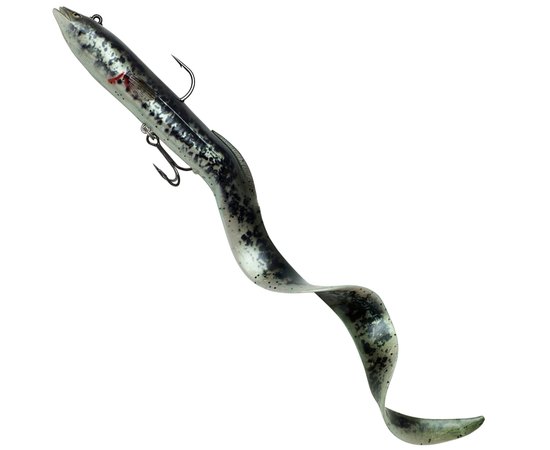 Силикон Savage Gear 4D Real Eel 200mm 38.0g Black/Green/Pearl PHP (поштучно) 63765, Цвет : Black/Green/Pearl PHP