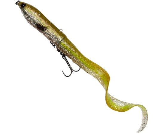 Воблер Savage Gear 3D Hard Eel 170SS 2+1 170mm 50.0g Green Silver Ayu (74134), Цвет : Green Silver Ayu