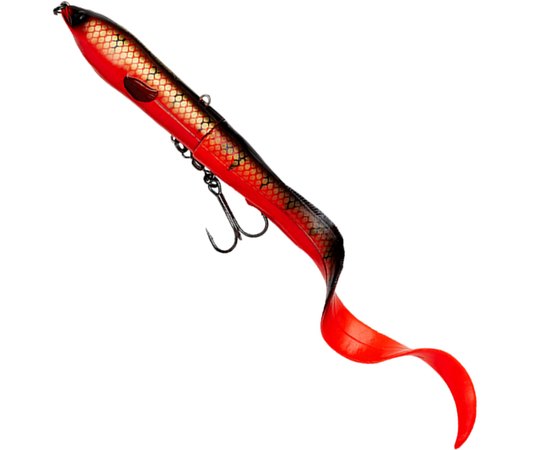 Воблер Savage Gear 3D Hard Eel 170SS 2+1 170mm 50.0g Red N Black (74135), Цвет : Red N Black