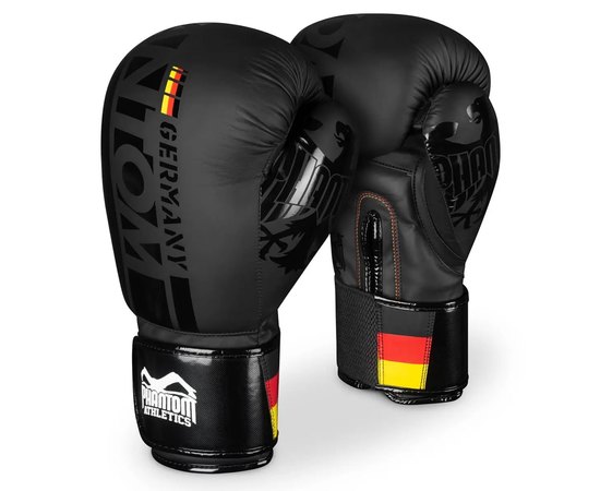 Боксерские перчатки Phantom Germany Black 16 унций (PHBG2189-16), Вес: 16 унций