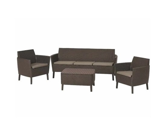 Набір садових меблів Keter Salemo 3 seater set коричневий (8711245155401)