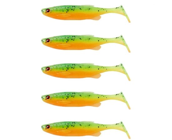 Силикон Savage Gear Fat Minnow T-Tail 105mm 11.0g Firecracker (5 шт/уп) 76996, Цвет : Firecracker