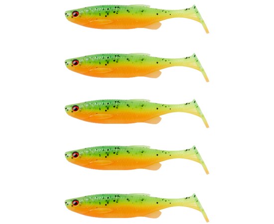 Силікон Savage Gear Fat Minnow T-Tail 75mm 5.0g Firecracker (5 шт/уп) 76984, Колір: Firecracker