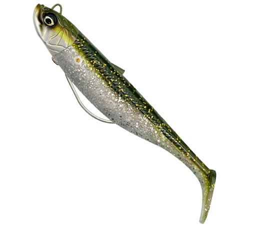 Силикон Savage Gear Savage Minnow WL 100mm 16.0g Sinking Green Silver (2+1 шт/уп) 72438, Цвет : Green Silver