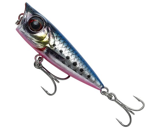 Воблер Savage Gear 3D Minnow Popper F 43mm 2.6g Pink Belly Sardine PHP (64068), Цвет : Pink Belly Sardine PHP