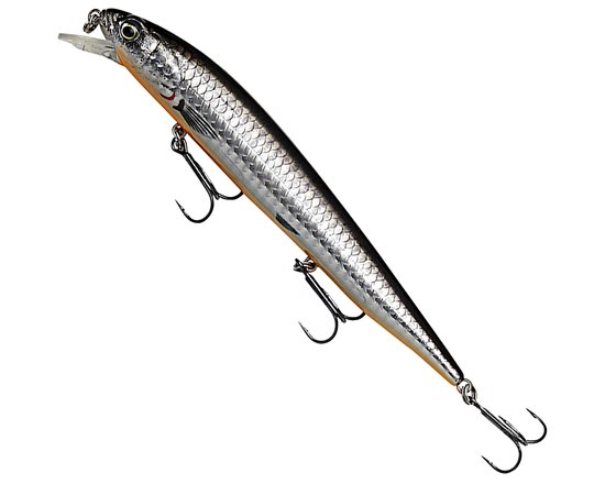 Воблер Savage Gear 3D Smelt Twitch N Roll 140F SR 140mm 20.0g Black Silver Orange (71691), Цвет : Black Silver Orange