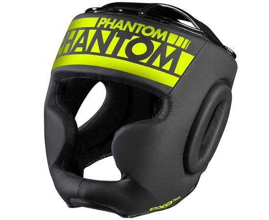 Боксерский шлем Phantom APEX Full Face Neon One Size Black/Yellow (PHHG2303), Цвет: Black/Yellow