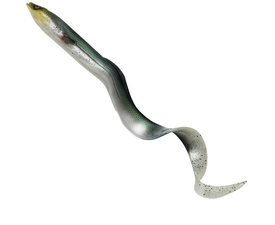 Силікон Savage Gear 3D Real Eel Loose Body 150mm 12.0g Green Silver (поштучно) 63773, Колір: Green Silver