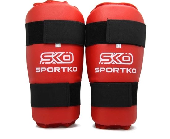 Захист гомілки Sportko XL червоний 332, Розмір: XL, Колір: Червоний