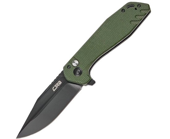 Кишеньковий ніж CJRB Riff BB Micarta green (J1928-BMGN), Колір: Зелений, Покриття клинка: Black PVD