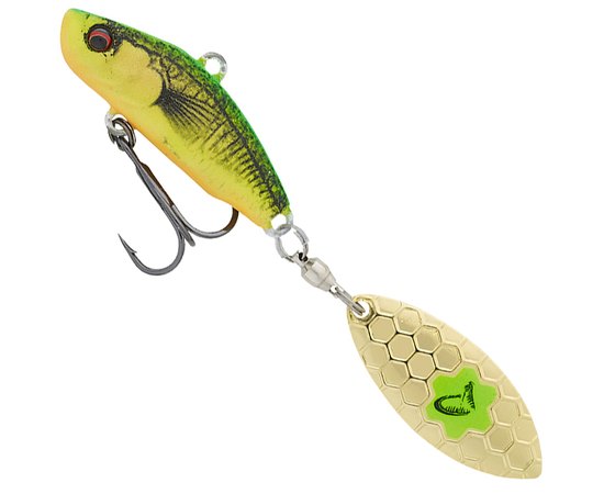 Тейл-спиннер Savage Gear 3D Sticklebait Tailspin 80mm 18.0g Firetiger (76819), Цвет: Firetiger