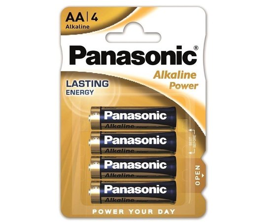 Батарейка Panasonic ALKALINE POWER AA BLI 4 шт (LR6REB/4BPR)