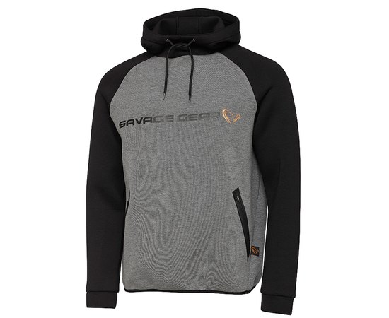 Реглан Savage Gear Tec-Foam Hoodie M dark grey melange (76694), Розмір : М