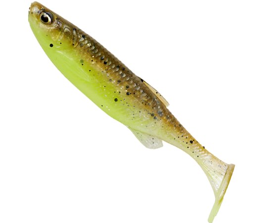 Силікон Savage Gear Fat Minnow T-Tail 75mm 5.0g Green Pearl Yellow (поштучно) 76959, Колір: Green Pearl Yellow