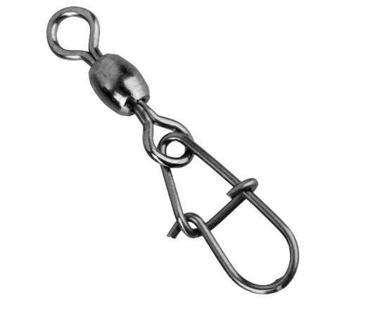 Вертлюжок с застежкой Savage Gear Eggsnap Swivel M #2 23kg BLN (10 шт/уп) 54914, Разрывная нагрузка, кг : 23 кг