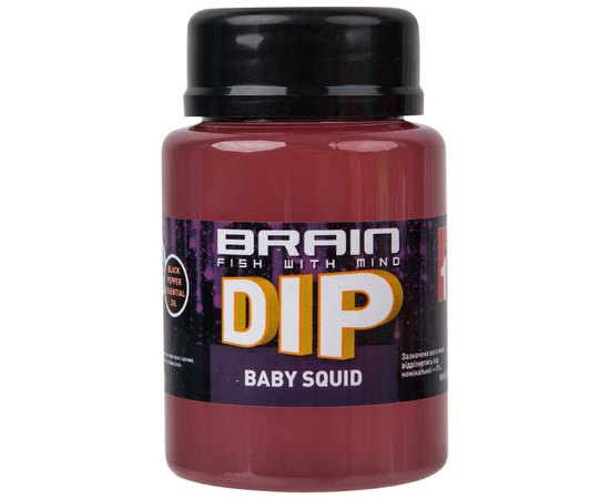 Дип для бойлов Brain F1 Baby Squid Кальмар 100ml (1858.03.09), Вкус: Кальмар