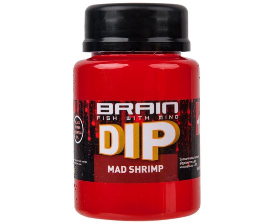 Дип для бойлов Brain F1 Mad Shrimp Креветка 100ml (1858.03.14), Вкус: Креветка