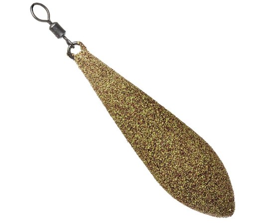 Грузило Brain Long Cast текстурне покриття Muddy Green 120g (1858.10.77), Вага: 120 г