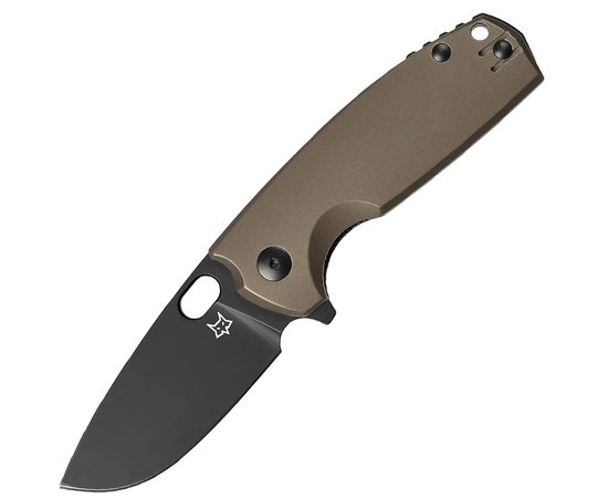 Карманный нож Fox Core Black Blade aluminium brown (FX-604 ALBR)