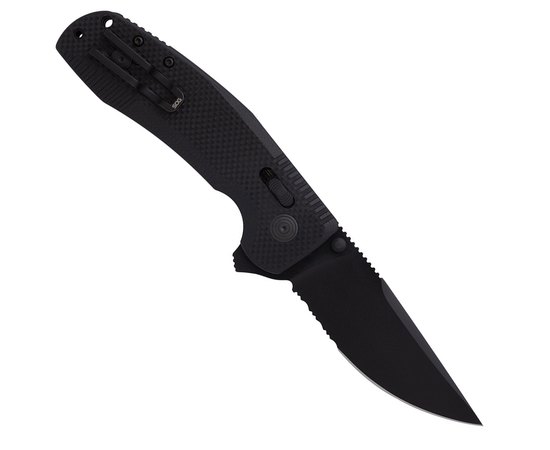 Нож туристический SOG TAC XR, Black/Partially Serrated (12-38-03-41)