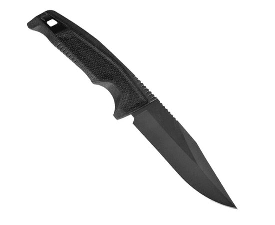 Ніж туристичний SOG Trident FX Blackout/Straight Edge (17-12-01-57), Колір: Black, Тип ріжучої кромки: Гладке лезо