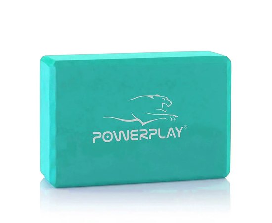 Блок для йоги PowerPlay 4006 Yoga Brick Мятный (PP_4006_Mint_Yoga_Brick), Цвет : Мятный