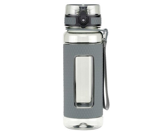 Бутылка для воды KingCamp Silicon Tritan Bottle 1L medium grey (KA1144), Цвет: Grey