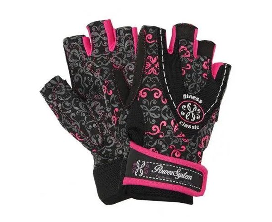 Рукавички для фітнесу Power System PS-2910 Black/Pink XS (PS_2910_XS_Black/Pink), Розмір: XS, Колір: Чорний/Рожевий