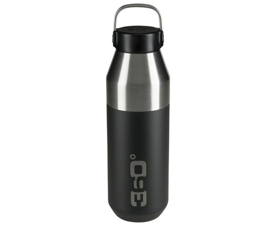 Термос 360° degrees Vacuum Insulated Stainless Narrow Mouth Bottle, Black, 750 ml (STS 360BOTNRW750BK), Колір: Black