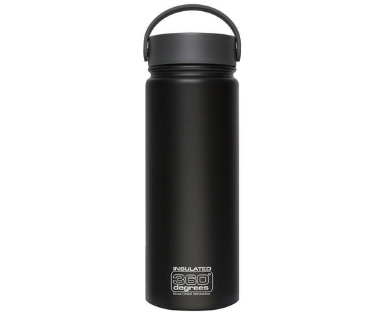 Термос 360° degrees Wide Mouth Insulated Black, 550 мл (STS 360SSWMI550BLK), Цвет: Black