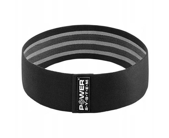 Тканевая резинка для фитнеса Power System PS-4093 Booty Band LVL 3 Black/Grey 6-12 кг (4093GR-0), Нагрузка: 12 кг, Цвет: Black/Grey