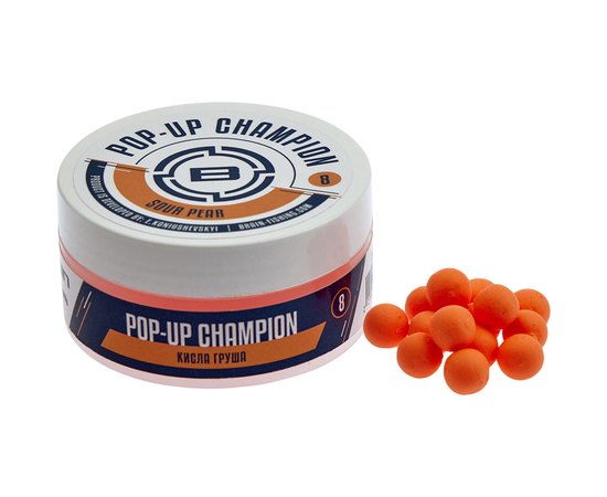 Бойли Brain Champion Pop-Up Sour Pear груша 10mm 34g (1858.21.44), Вкус : Груша