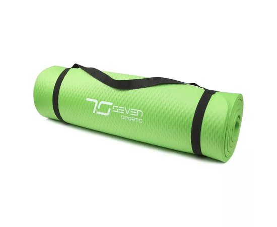 Килимок для йоги та фітнесу 7SPORTS NBR Yoga Mat MTS-1 180х60х0,8см зелений (MTS-1 GREEN)