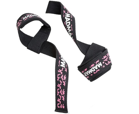 Лямки для тяги MadMax Camo Power Wrist Straps Camo/Pink (MFA-275-PNK-U), Цвет : Camo/Pink