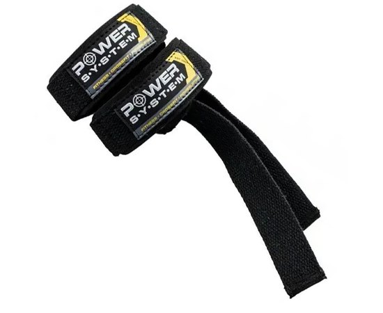 Лямки для тяги Power System PS-3400 Power Straps Black/Yellow (PS-3400_Bl/Yellow), Колір: Black/Yellow