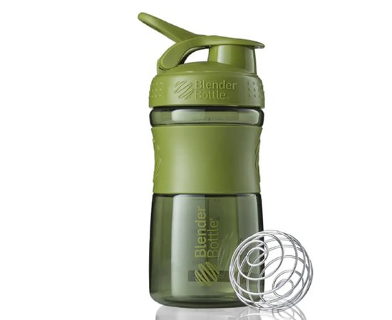 Шейкер спортивный BlenderBottle SportMixer Flip 20oz/590ml Moss Green (SM 20oz Moss Green), Цвет: Green