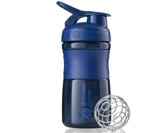 Шейкер спортивный BlenderBottle SportMixer Flip 20oz/590ml Navy (SM 20oz Navy), Цвет: Navy