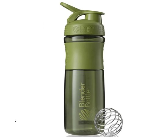 Шейкер спортивный BlenderBottle SportMixer Flip 28oz/820ml Moss Green (SM 28oz Moss Green), Цвет: Green