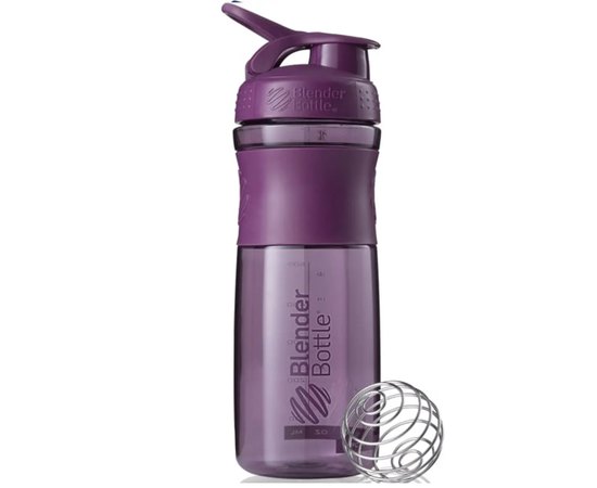 Шейкер спортивный BlenderBottle SportMixer Flip 28oz/820ml Plum (SM 28oz Plum), Цвет: Plum