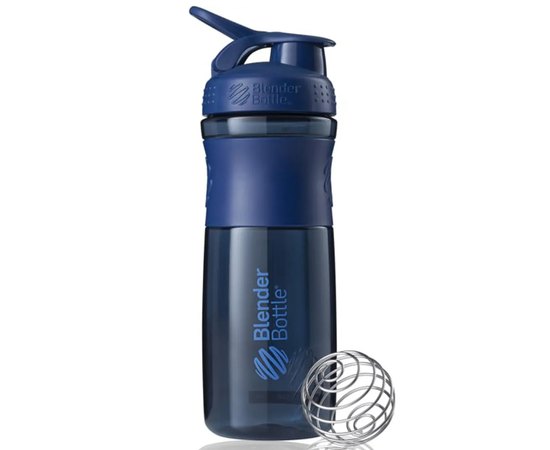 Шейкер спортивний BlenderBottle SportMixer Flip 28oz/820ml (SM 28oz Navy), Колір: Blue