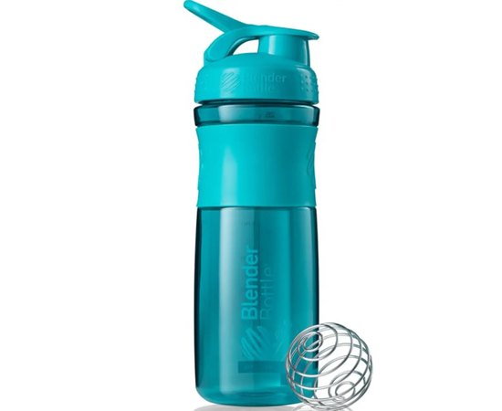 Шейкер спортивний BlenderBottle SportMixer Flip 28oz/820ml Teal (SM 28oz Teal), Колір: Teal