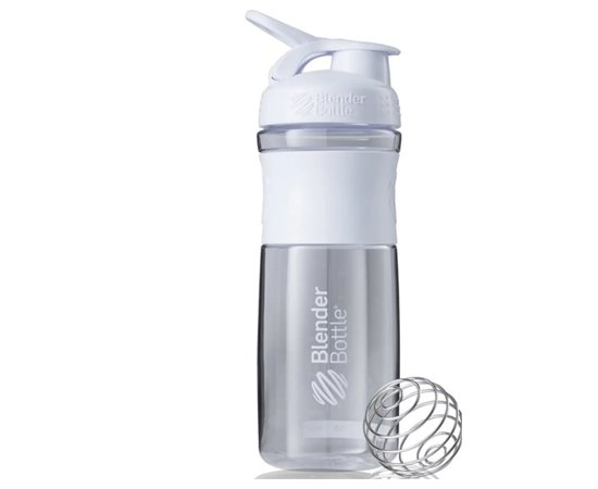 Шейкер спортивний  BlenderBottle SportMixer Flip 28oz/820ml White (SM 28oz White), Колір: White