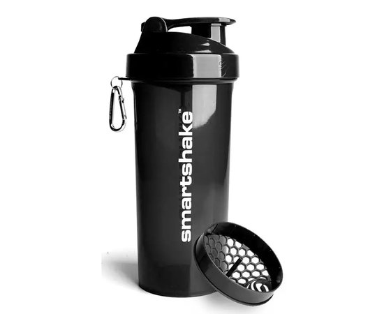 Шейкер спортивний SmartShake Lite 1000ml Glossy-Black (10611202), Колір: Black